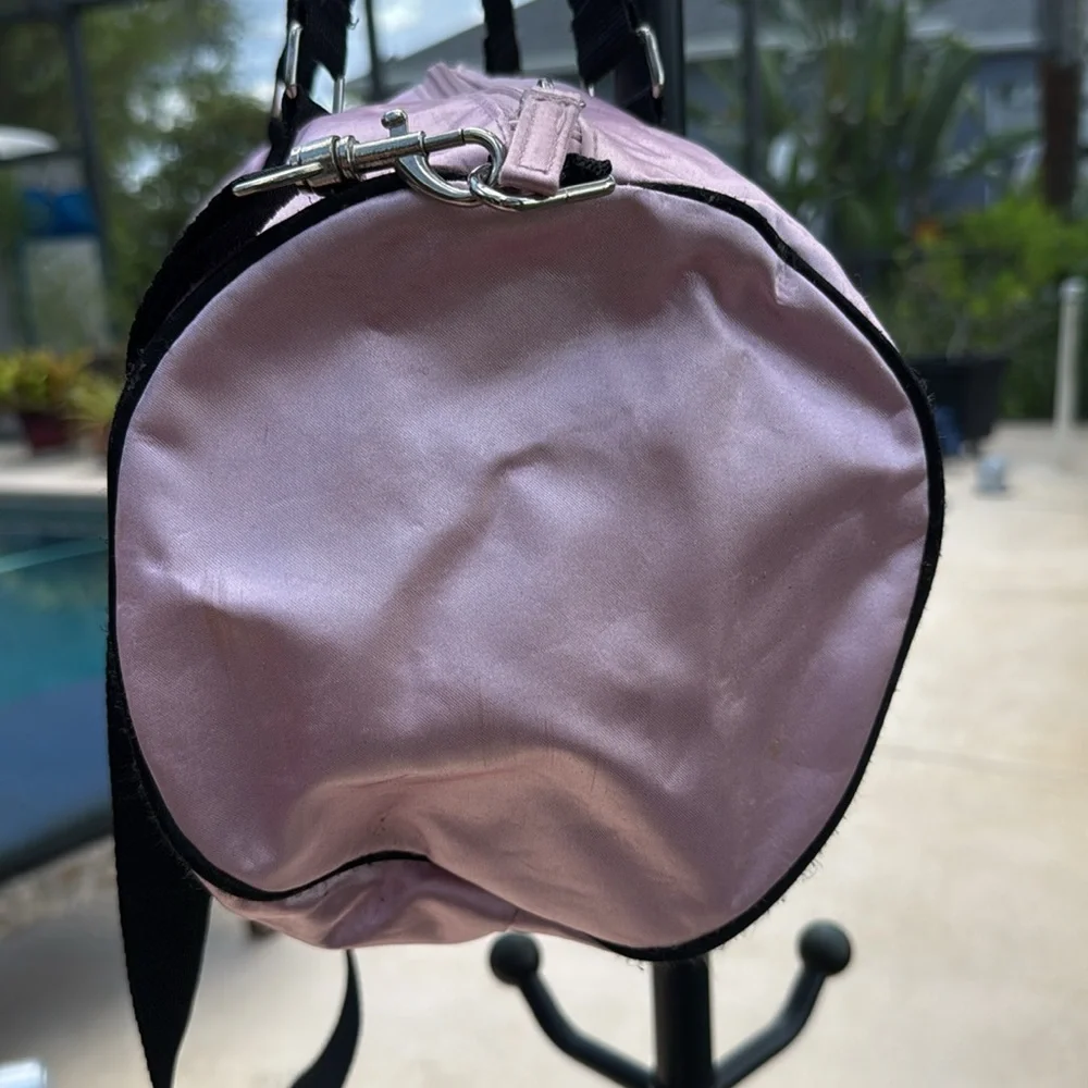 Vintage Pretty Pink satin Ballet dance bag